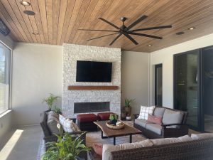 Screened in porch in your home with J Jones Homes